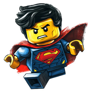 Cartoon Lego Vinyl Car Decal Sticker – Waterproof & UV-Resistant 8"