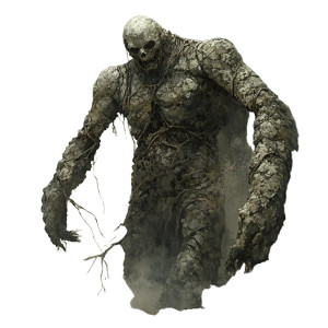 Stone Golem Emerges Vinyl Car Decal Sticker – Waterproof & UV-Resistant 8"