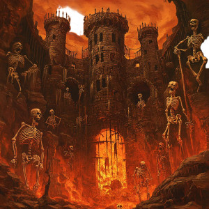 Scary Lava Castle Vinyl Car Decal Sticker – Waterproof & UV-Resistant 8"