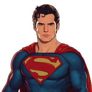Superman With Cavill Features Vinyl Car Decal Sticker – Waterproof & UV-Resistant 8" Superman With Cavill Features Vinyl Car Decal Sticker – Waterproof & UV-Resistant 8"