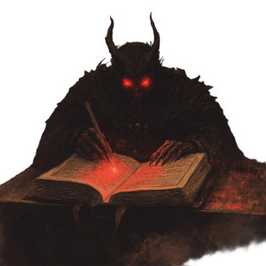 Satanic Scribe Vinyl Car Decal Sticker – Waterproof & UV-Resistant 8" Satanic Scribe Vinyl Car Decal Sticker – Waterproof & UV-Resistant 8"