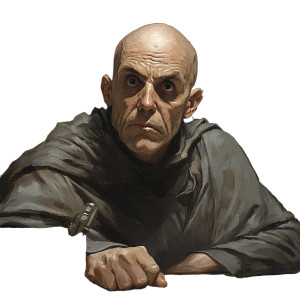 Old Bald Monk Vinyl Car Decal Sticker – Waterproof & UV-Resistant 8" Old Bald Monk Vinyl Car Decal Sticker – Waterproof & UV-Resistant 8"