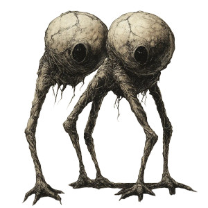 Two-Hemisphere Monster Vinyl Car Decal Sticker – Waterproof & UV-Resistant 8"