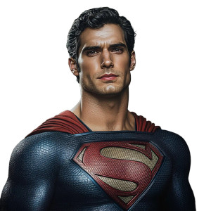 Superman Pose Man Vinyl Car Decal Sticker – Waterproof & UV-Resistant 8"