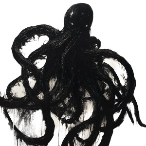 Eerie Tentacled Creature Vinyl Car Decal Sticker – Waterproof & UV-Resistant 8"