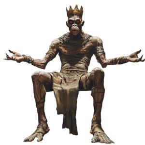 Ghostrilla King Vinyl Car Decal Sticker – Waterproof & UV-Resistant 8"