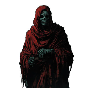 Undead Monk Vinyl Car Decal Sticker – Waterproof & UV-Resistant 8"