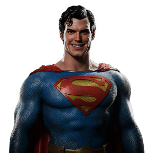 Old Superman Smiling Vinyl Car Decal Sticker – Waterproof & UV-Resistant 8"