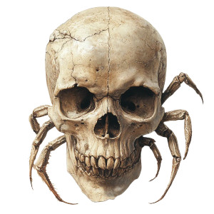 Skull Scorpion V2 Vinyl Car Decal Sticker – Waterproof & UV-Resistant 8"