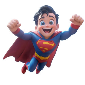 Joyful Superman Vinyl Car Decal Sticker – Waterproof & UV-Resistant 8" Joyful Superman Vinyl Car Decal Sticker – Waterproof & UV-Resistant 8"