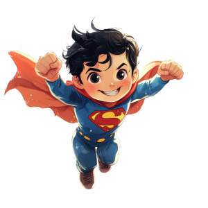Superman Kid Vinyl Car Decal Sticker – Waterproof & UV-Resistant 8" Superman Kid Vinyl Car Decal Sticker – Waterproof & UV-Resistant 8"