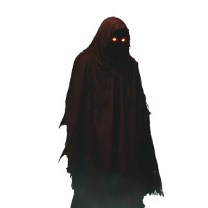 Red Cloak Ghoul Vinyl Car Decal Sticker – Waterproof & UV-Resistant 8"