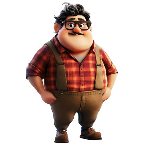 Pixar 3D Character Vinyl Car Decal Sticker – Waterproof & UV-Resistant 8"