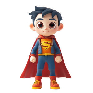 Superman Q Character Vinyl Car Decal Sticker – Waterproof & UV-Resistant 8"