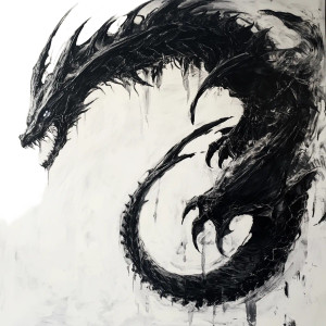 Dark Crystal Dragon Vinyl Car Decal Sticker – Waterproof & UV-Resistant 8"