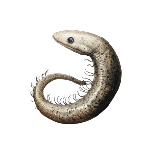 Legged Eel Vinyl Car Decal Sticker – Waterproof & UV-Resistant 8"