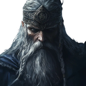 Fantasy Odin Vinyl Car Decal Sticker – Waterproof & UV-Resistant 8"