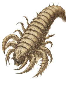 Gigantic Centipede Monster Vinyl Car Decal Sticker – Waterproof & UV-Resistant 8"