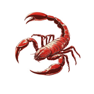 Young Strong Scorpio Vinyl Car Decal Sticker – Waterproof & UV-Resistant 8"