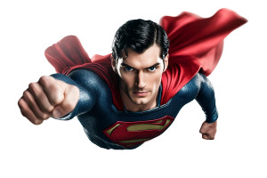 Flying Superman V8 Vinyl Car Decal Sticker – Waterproof & UV-Resistant 8"