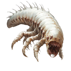 Bleached Centipede Horror Vinyl Car Decal Sticker – Waterproof & UV-Resistant 8"
