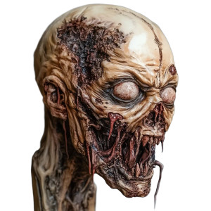 Demonic Rotting Head Vinyl Car Decal Sticker – Waterproof & UV-Resistant 8"