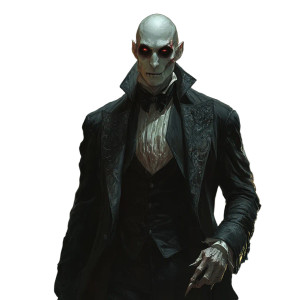 Gothic Vampire Aristocrat Vinyl Car Decal Sticker – Waterproof & UV-Resistant 8"