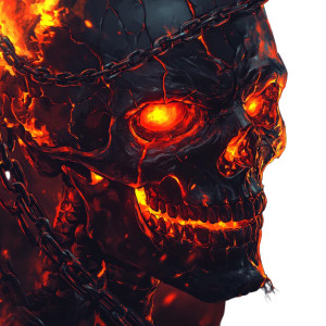 Evil Skull Art Vinyl Car Decal Sticker – Waterproof & UV-Resistant 8"