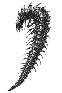 Demonic Centipede Blade Vinyl Car Decal Sticker – Waterproof & UV-Resistant 8" Demonic Centipede Blade Vinyl Car Decal Sticker – Waterproof & UV-Resistant 8"