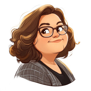 Plus Size Cartoon Woman Vinyl Car Decal Sticker – Waterproof & UV-Resistant 8"