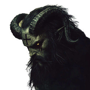 Sinister Demon Face Vinyl Car Decal Sticker – Waterproof & UV-Resistant 8"