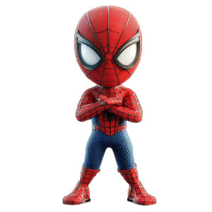 Chibi Spider-Man Vinyl Car Decal Sticker – Waterproof & UV-Resistant 8"