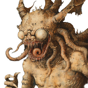 Renaissance Hell Demon Vinyl Car Decal Sticker – Waterproof & UV-Resistant 8"