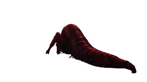 Screaming Meat Worm Vinyl Car Decal Sticker – Waterproof & UV-Resistant 8"