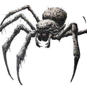 Gigantic Spider Feast Vinyl Car Decal Sticker – Waterproof & UV-Resistant 8"