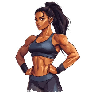 Workout Girl Design Vinyl Car Decal Sticker – Waterproof & UV-Resistant 8"