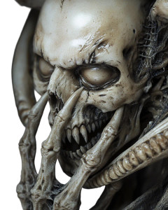 Hyper-Realistic Sculptured Face Vinyl Car Decal Sticker – Waterproof & UV-Resistant 8"