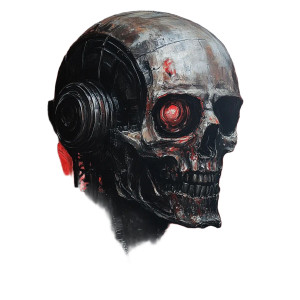 Psychotron Horror Painting Vinyl Car Decal Sticker – Waterproof & UV-Resistant 8"