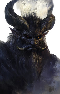 Bearded Devil Portrait Vinyl Car Decal Sticker – Waterproof & UV-Resistant 8"