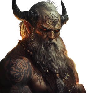 Demon Barbarian Vinyl Car Decal Sticker – Waterproof & UV-Resistant 8" Demon Barbarian Vinyl Car Decal Sticker – Waterproof & UV-Resistant 8"