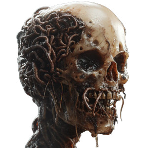 Decaying Zombie Skull Vinyl Car Decal Sticker – Waterproof & UV-Resistant 8" Decaying Zombie Skull Vinyl Car Decal Sticker – Waterproof & UV-Resistant 8"