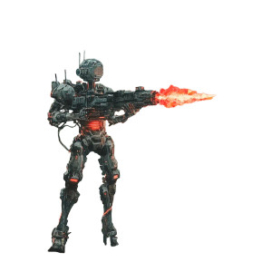 Zaxian Robotic Warrior Vinyl Car Decal Sticker – Waterproof & UV-Resistant 8"