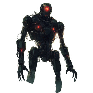 Deadly Cyborg Hybrid Vinyl Car Decal Sticker – Waterproof & UV-Resistant 8"