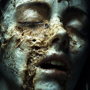 Tragic Hallucination Portrait Vinyl Car Decal Sticker – Waterproof & UV-Resistant 8"