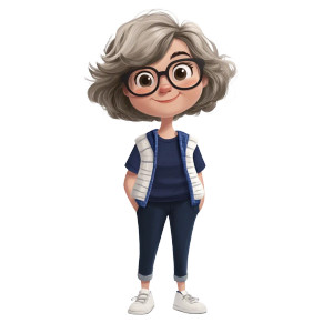 Pixar-Style Teacher Vinyl Car Decal Sticker – Waterproof & UV-Resistant 8"