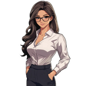 Anime Reporter Vinyl Car Decal Sticker – Waterproof & UV-Resistant 8"