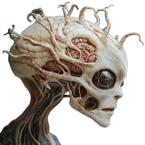 Neuron Alien Vinyl Car Decal Sticker – Waterproof & UV-Resistant 8"