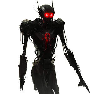 Sinister Mecha Vinyl Car Decal Sticker – Waterproof & UV-Resistant 8"