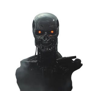 Chromatic Terminator Vinyl Car Decal Sticker – Waterproof & UV-Resistant 8"