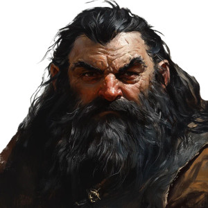 D&D Dwarf Portrait Vinyl Car Decal Sticker – Waterproof & UV-Resistant 8"